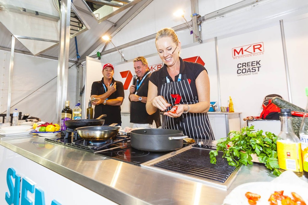 Ch 7 Cooking Demo - Sanctuary Cove International Boat Show 2012 © Mark Burgin